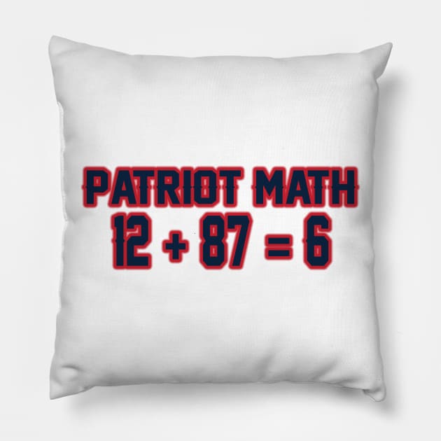 Patriot Math! Pillow by OffesniveLine