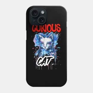 Curious Cat.Mug,Kids T-shirt, Hoodie, Men Women Phone Case