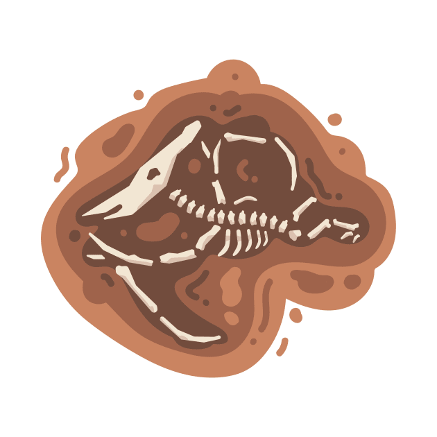 dinosaur fossils by Tees4Teens