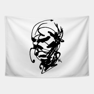 Samurai face Tapestry