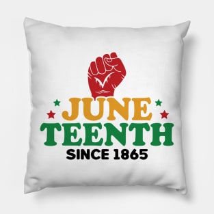 Juneteenth Since 1865 Black History Month Pillow