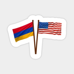 American Armenian Flag Magnet