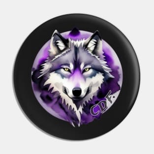 A wolf Pin