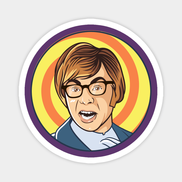 Austin Powers Magnet by makarxart