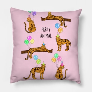 Party Animal (Pink) Pillow