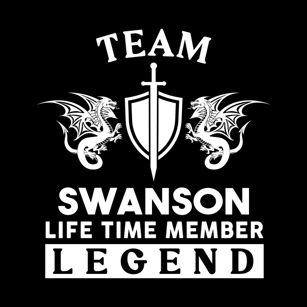 Swanson Name T Shirt - Swanson Life Time Member Legend Gift Item Tee by unendurableslemp118