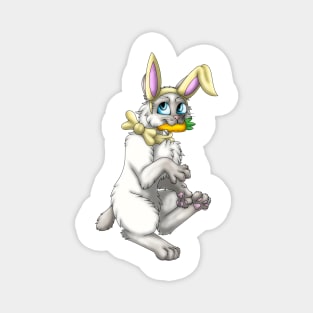 Bobtail BunnyCat: Fawn Point (Yellow) Magnet