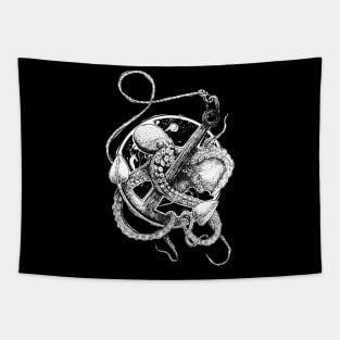 Octopus anchors away modern design Tapestry