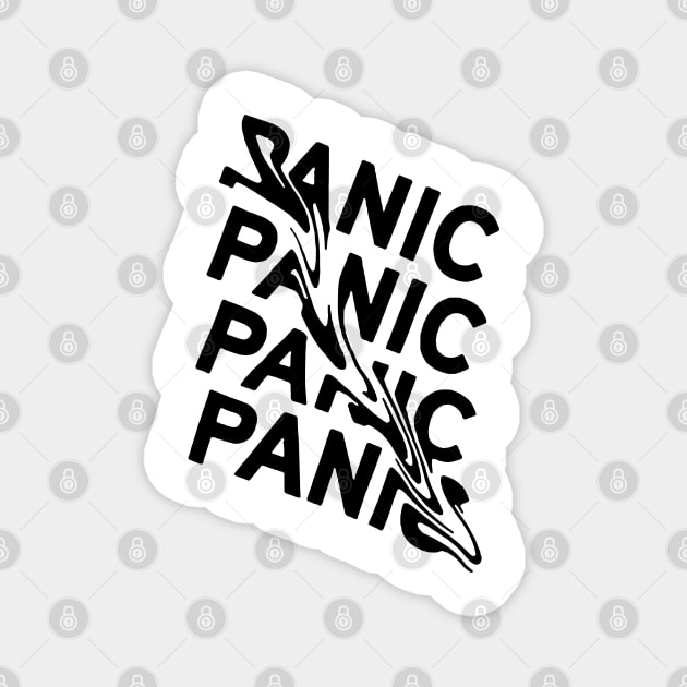 PANIC MOOD FUNNY GRAPHIC DISCO Magnet by thedoomseed