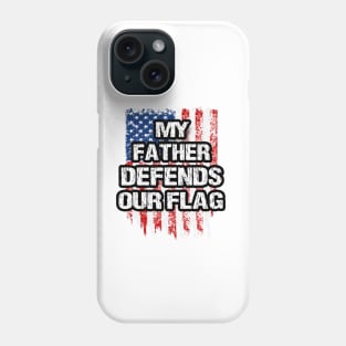 American Flag Military Clothing To Salute Veteran Father Phone Case