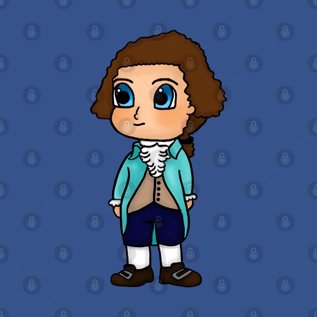 Chibi Thomas Jefferson - Small Design by Aeriskate