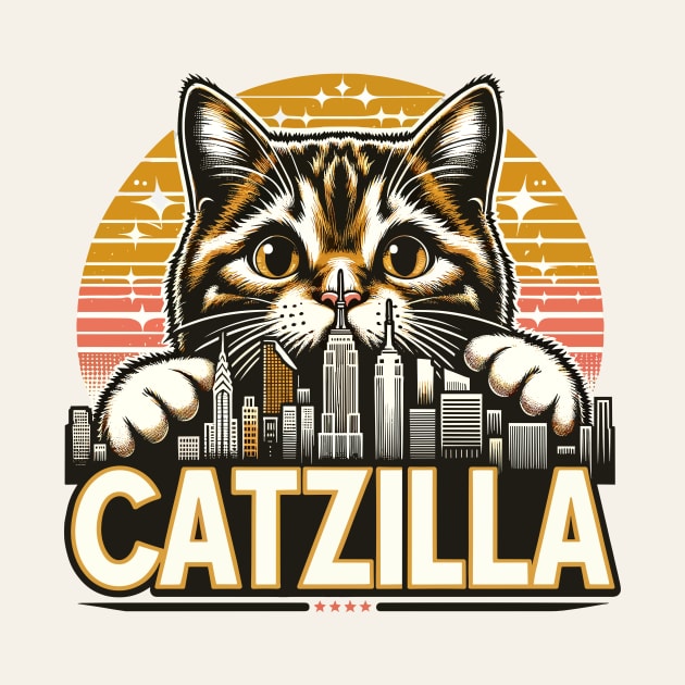 Catzilla Funny by Nessanya