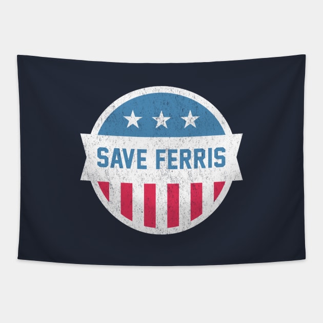 Save Ferris vintage design Tapestry by BodinStreet