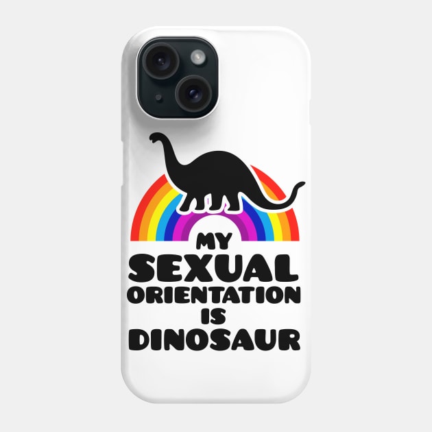 My Sexual Orientation Is Dinosaur Phone Case by dinosareforever