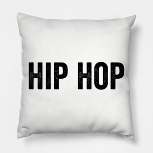 VINTAGE Hip Hop Black Pillow