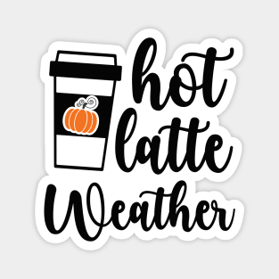 Hot Latte Weather Magnet