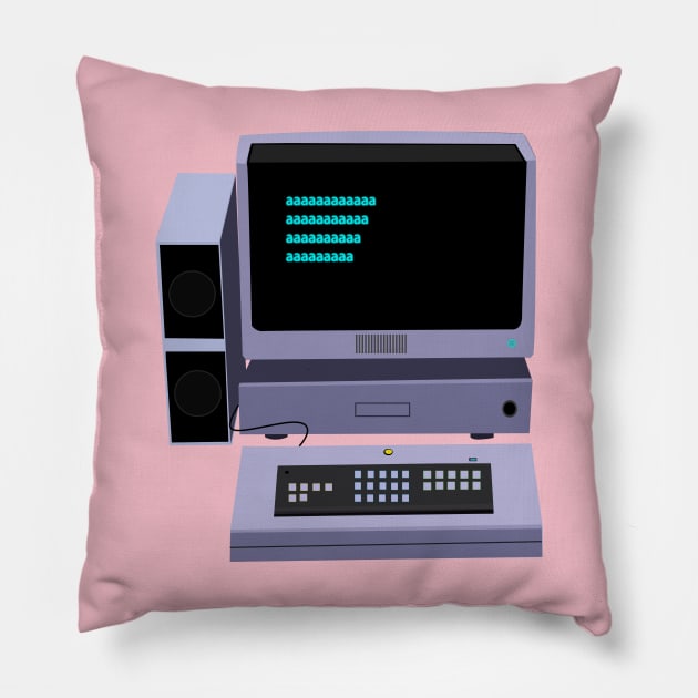 Old Computer Pillow by momomoma