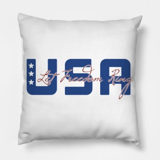 USA let freedom ring Pillow