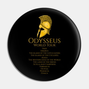 Odysseus World Tour - Ancient Greek Mythology Pin