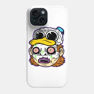 Duck Hat Skull Paint Mullet Dude Phone Case