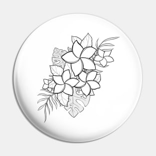 Tropic Flowers Pin