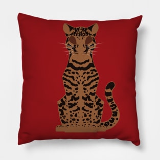 Minimalist Ocelot Pillow