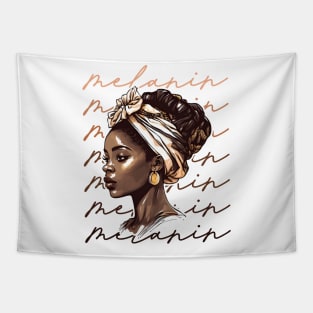 Melanin - Black Girl Art Tapestry