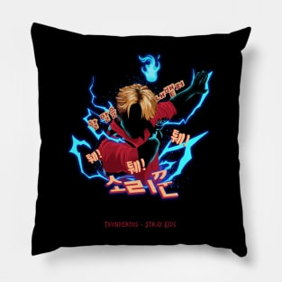 lee know in thunderous stray kids Pillow