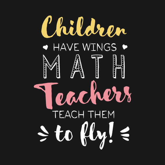 Math Teacher Gifts - Beautiful Wings Quote by BetterManufaktur