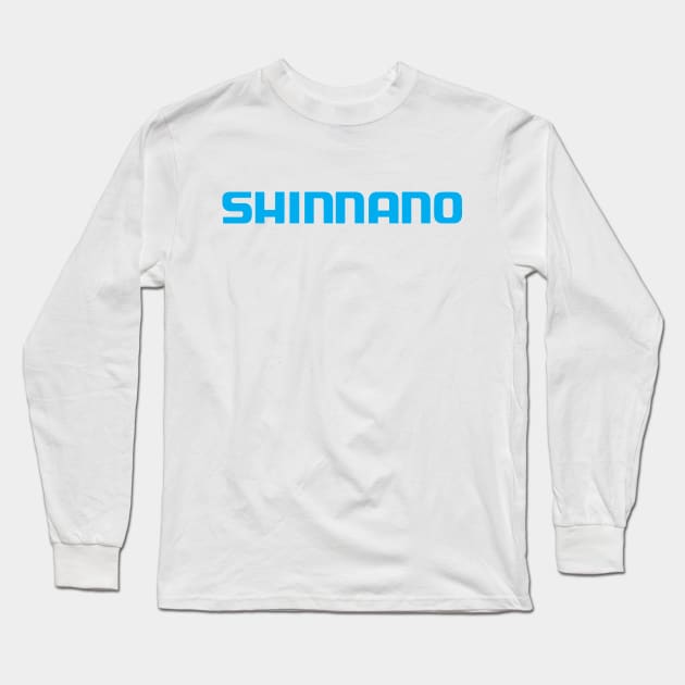 Fake Counterfeit Funny Shimano Logo Long Sleeve T-Shirt