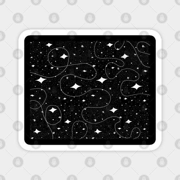 Minimalist Stars and Galaxies In Space Magnet by FanciiFrog