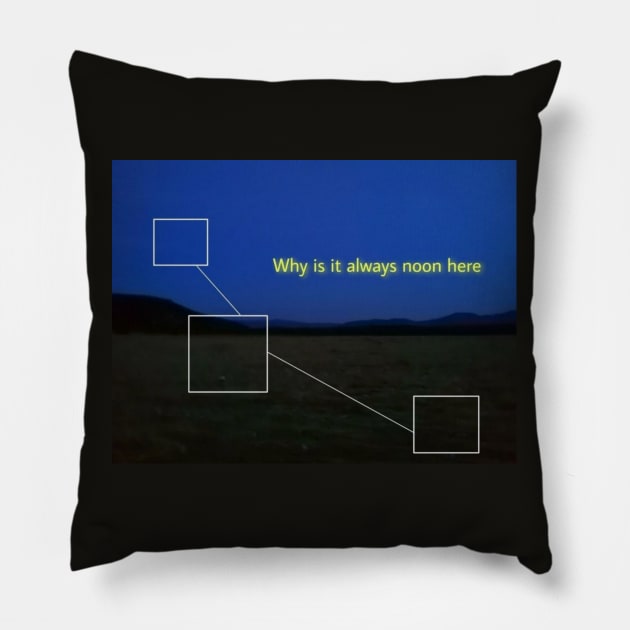 Night sky nostalgic quote Pillow by Cyber Cyanide