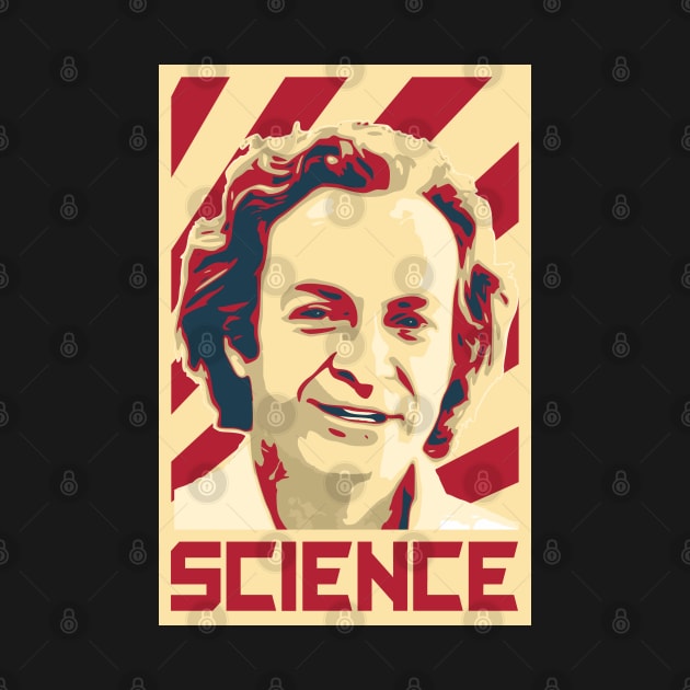 Richard Feynman Retro Science by Nerd_art