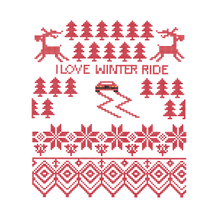 I love winter ride T-Shirt