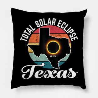 Texas Solar Eclipse 2024 Pillow