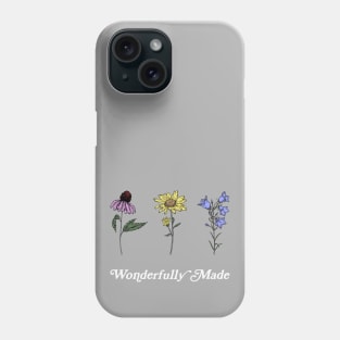 Wildflowers Wonderfully Made | Psalm 139:14 Phone Case