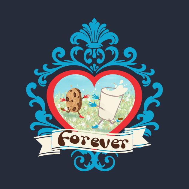 milk and cookies romance love forever fancy heart by BigMRanch