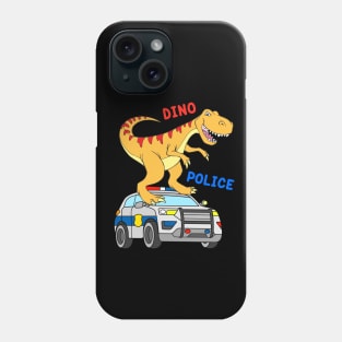 Police Car with Dinosaur Phone Case