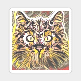 Cat Face Sticker Magnet