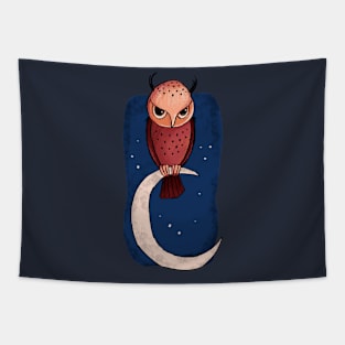 Owl on the Moon Tapestry