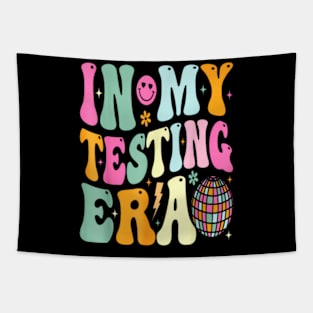 In My Testing Era Teachers Student Rock The Test Testing Day Tapestry