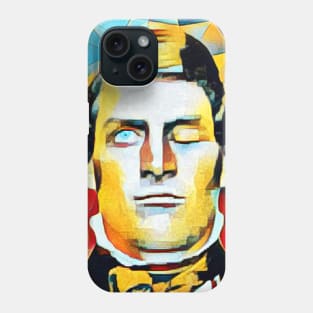 Phineas Gage Abstract Portrait | Phineas Gage Artwork 2 Phone Case