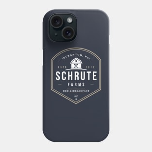 Schrute Farms - Bed & Breakfast - modern vintage logo Phone Case