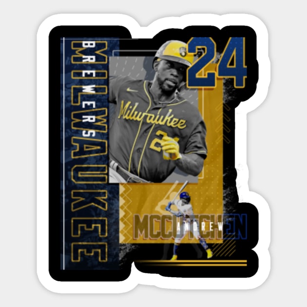 Andrew McCutchen Baseball Paper Poster Brewers 2 - Andrew