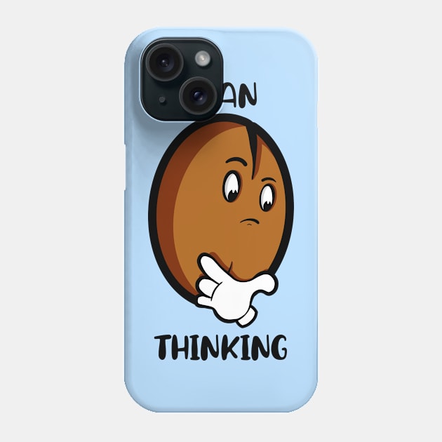 Bean Thinking Phone Case by Art by Nabes