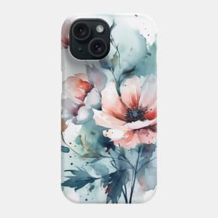 Watercolor flowers Phone Case