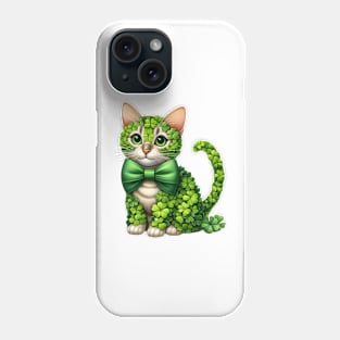 Clover Bengal Cat St Patricks Day Phone Case