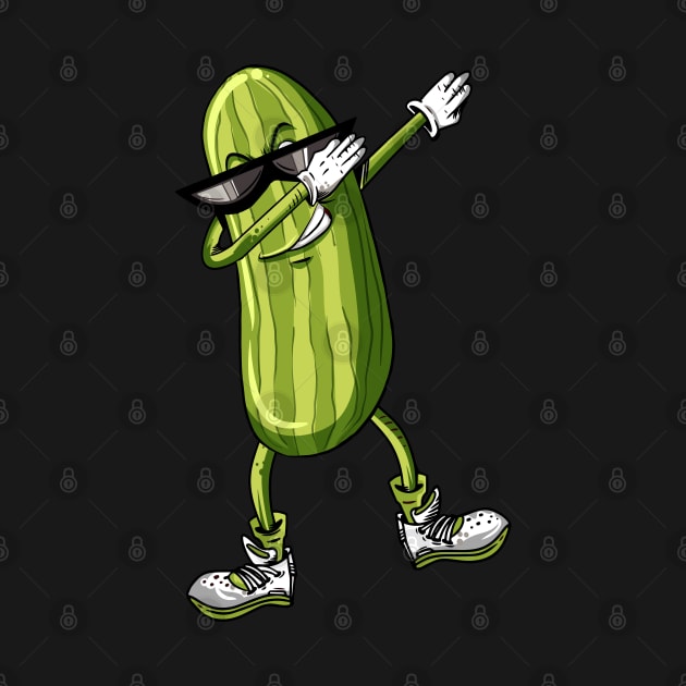 Dabbing Pickle Dancing Dab Dance Funny Pickle by mansoury