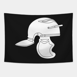 White Imperial Roman Helmet (Galea) Tapestry