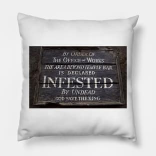 Infested Notice Pillow